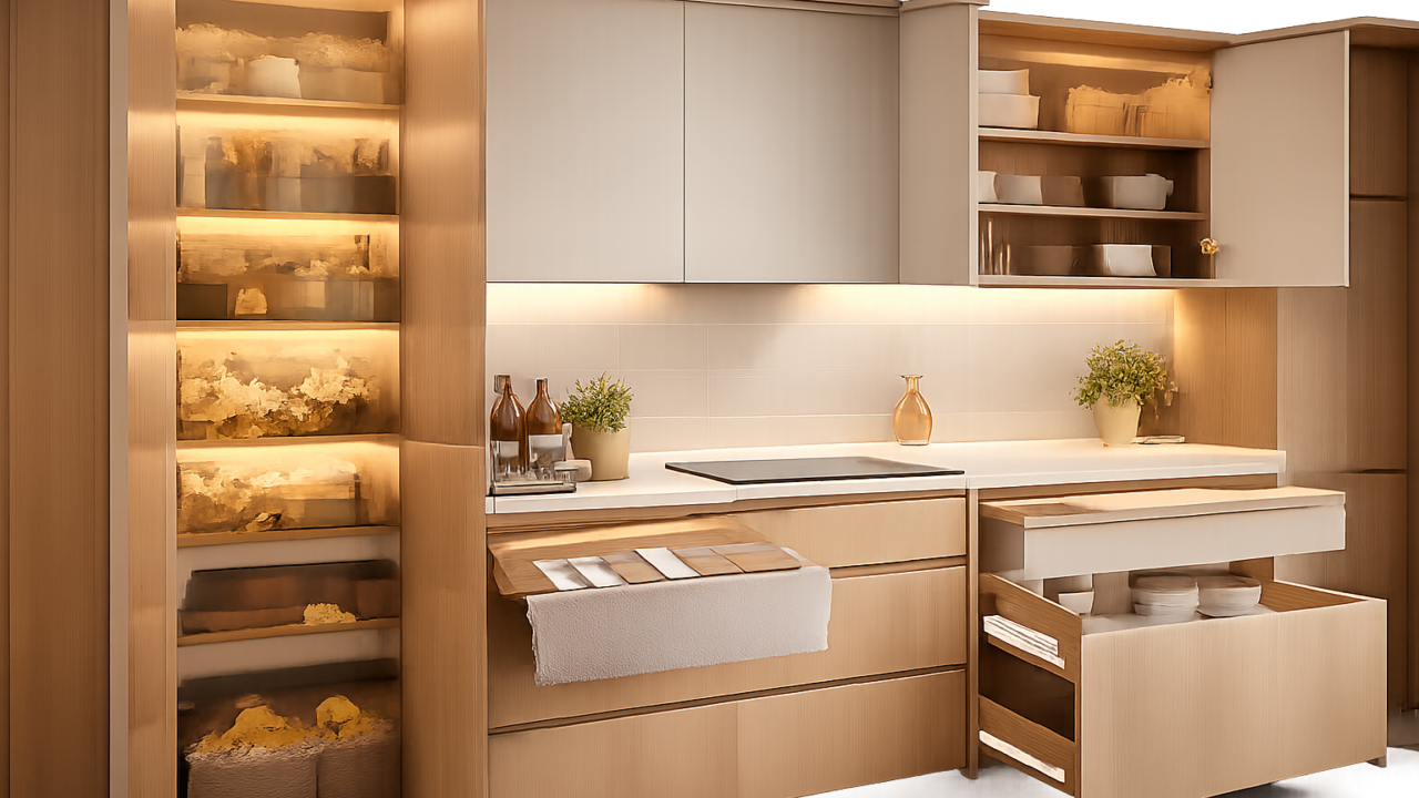 Oświetlenie wewnętrzne szafek kuchennych na wymiar – praktyczne pomysły na lepszy dostęp i przechowywanie